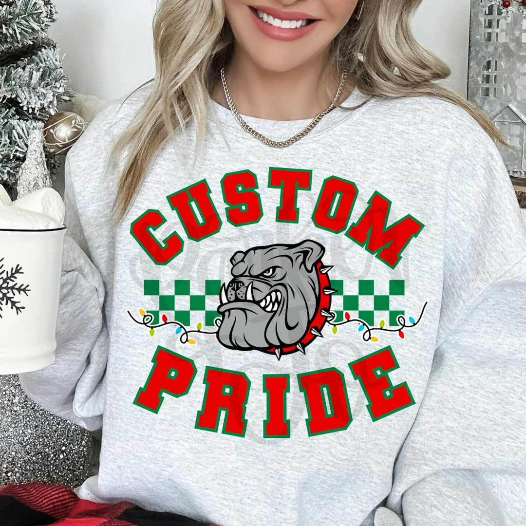 Christmas Mascot Pride customizable DTF transfer mockup