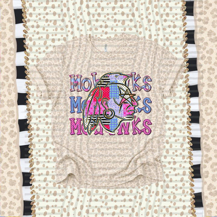 Mohawks Dolly Doodle mascot DTF transfer