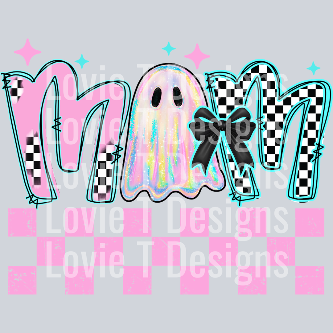 Mom Holographic Ghost – DTF Transfer