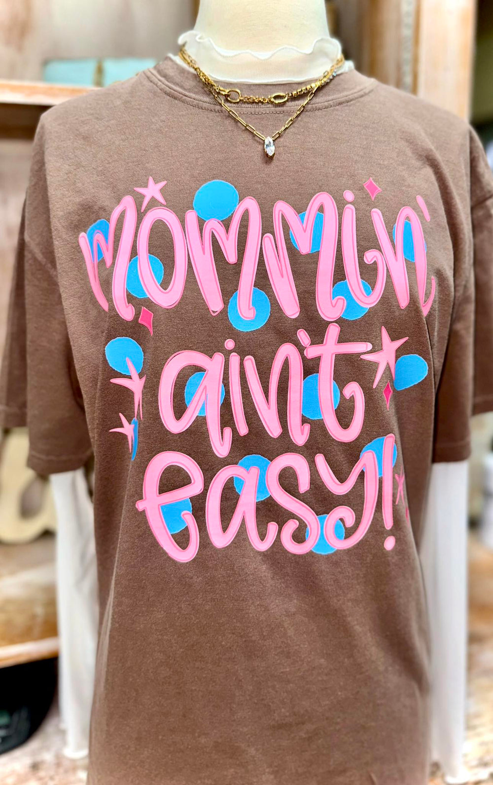 Mommin Ain't Easy Valentine's DTF transfer design