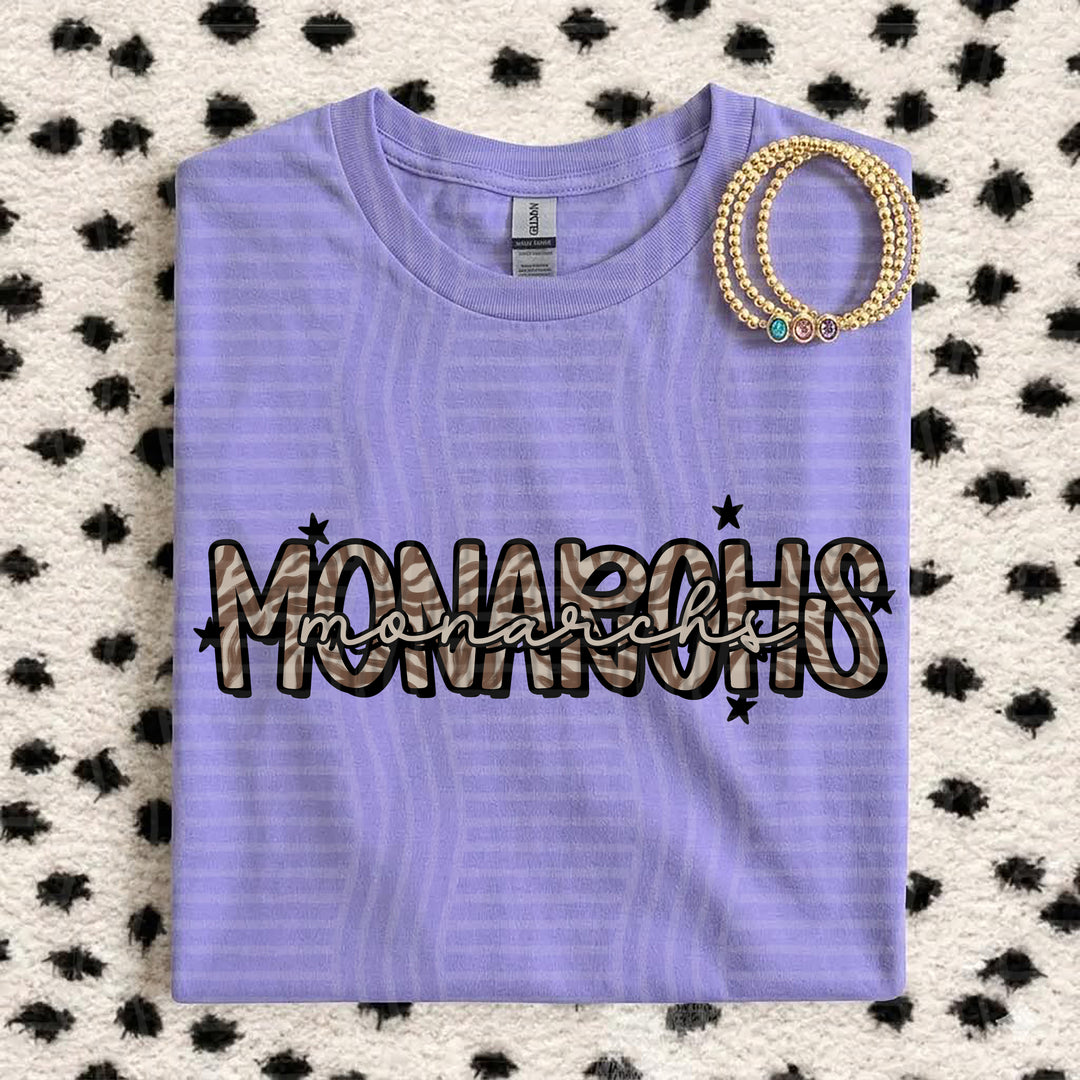 Monarchs Zebra Mascots DTF transfer