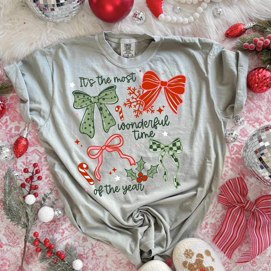 IT’S THE MOST WONDERFUL TIME OF YEAR BOWS mockup