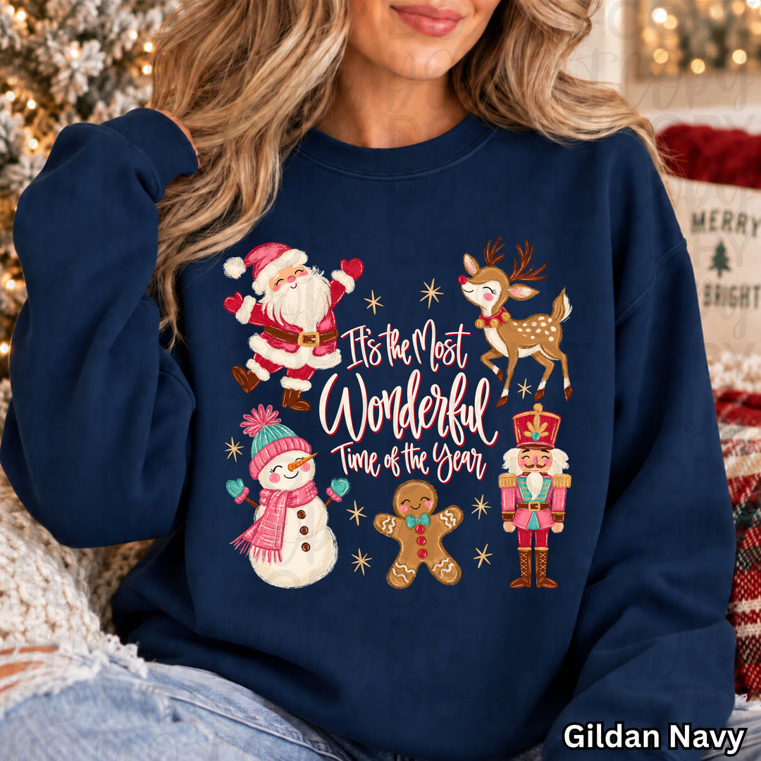 Most Wonderful Time of the Year Christmas DTF transfer mockup