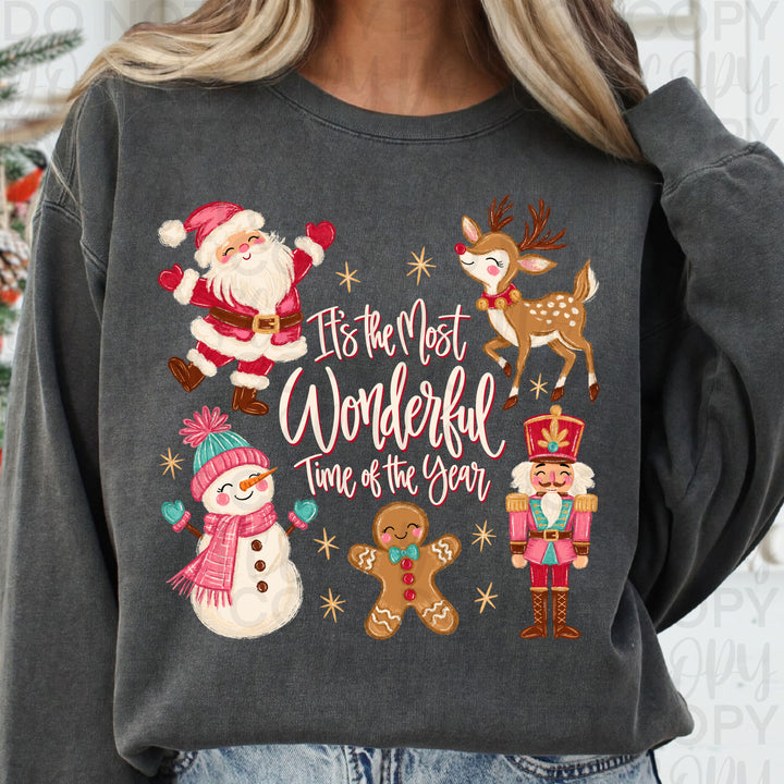 Most Wonderful Time of the Year Christmas DTF transfer mockup 2