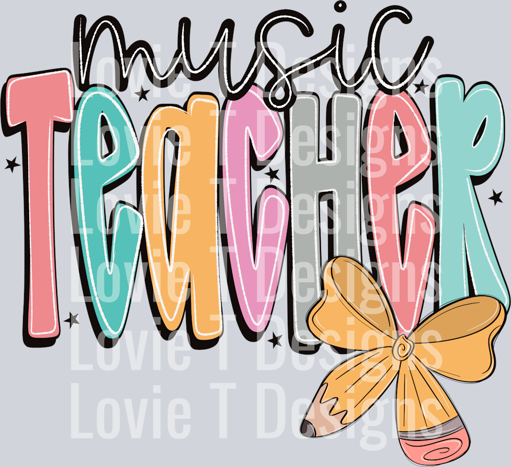 Music Teacher  Doodle Bow
