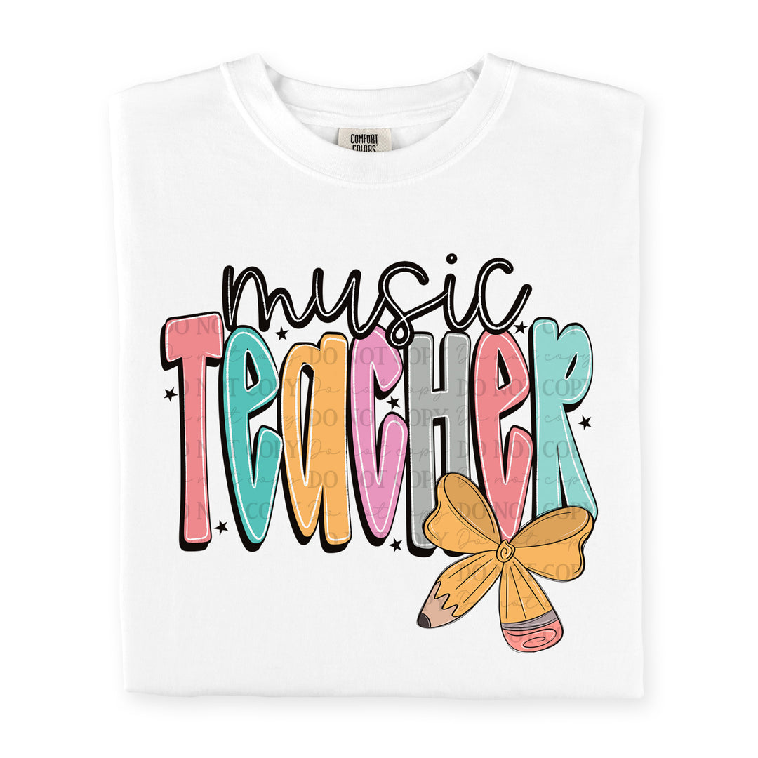 MUSIC TEACHER  DOODLE BOW