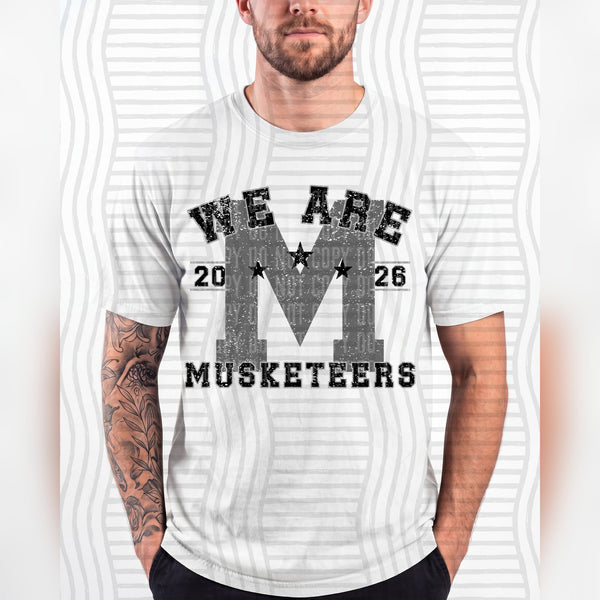 Varsity Initials Mascots Musketeers design