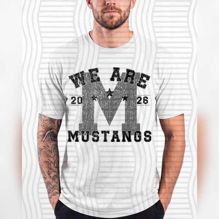 Mustangs Varsity Initials Mascots DTF transfer