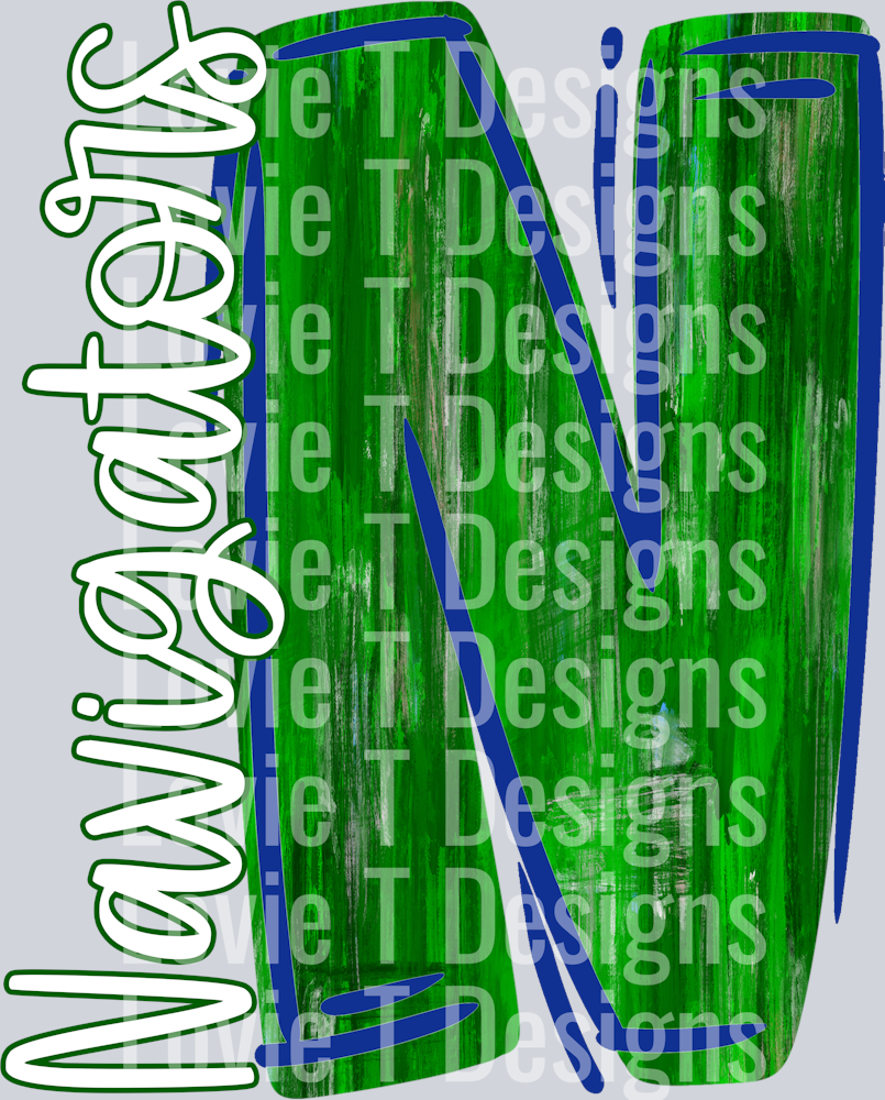 N NAVIGATORS KELLY GREEN AND ROYAL