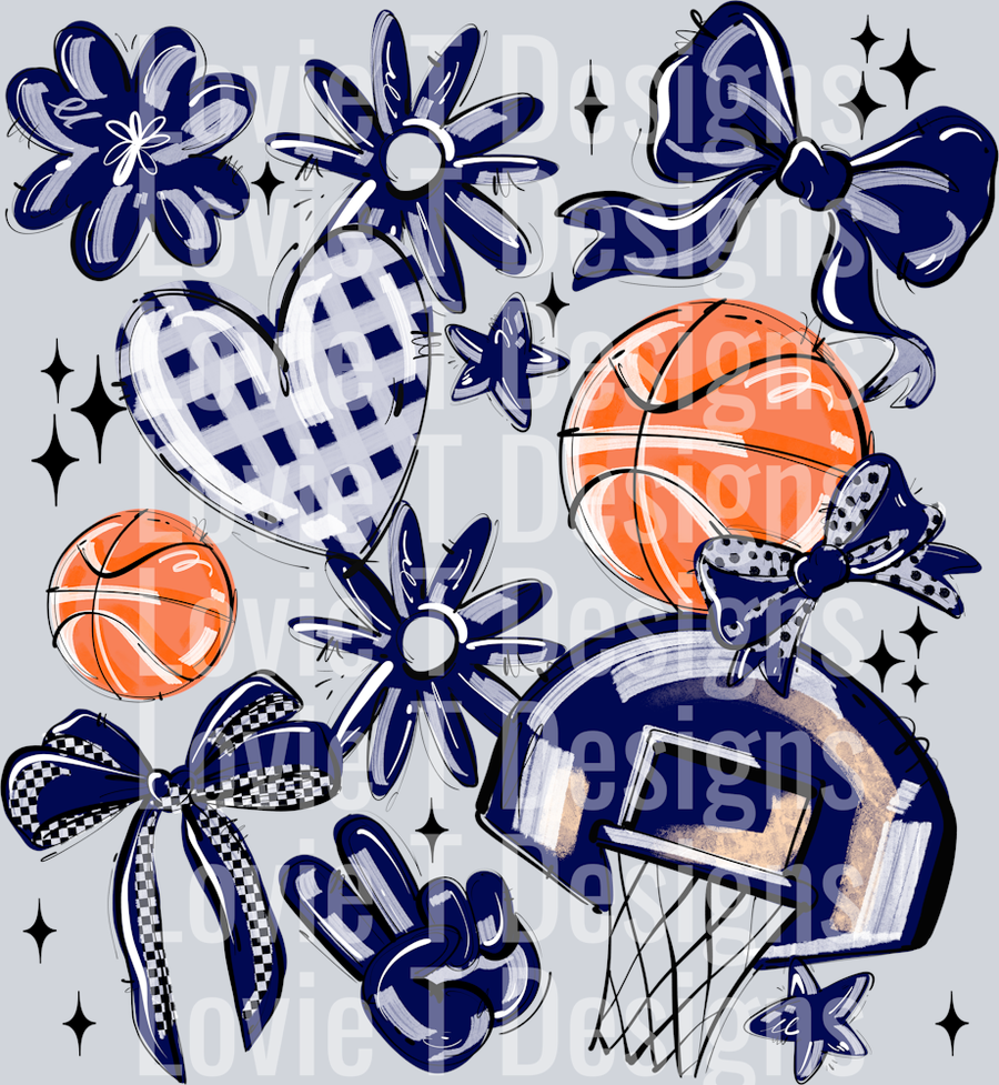 NAVY PLAY BALL BASKETBALL COLLAGE