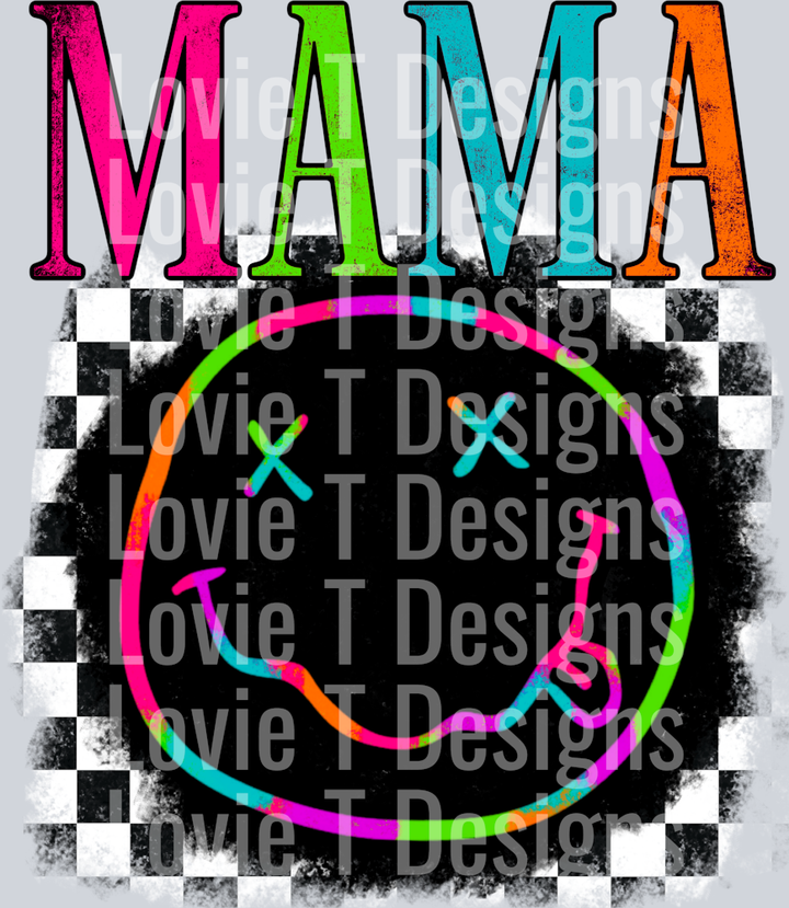 NEON AND CHECKERS MAMA