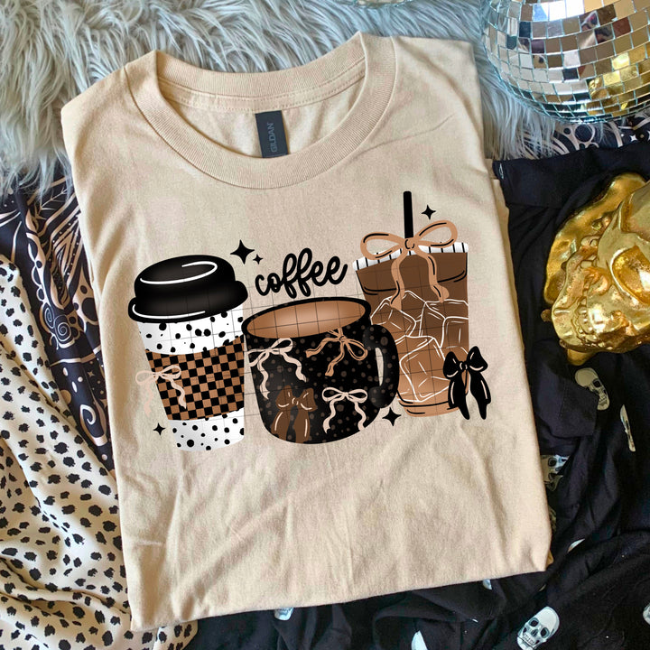 NEUTRAL COFFEE AND BOWS