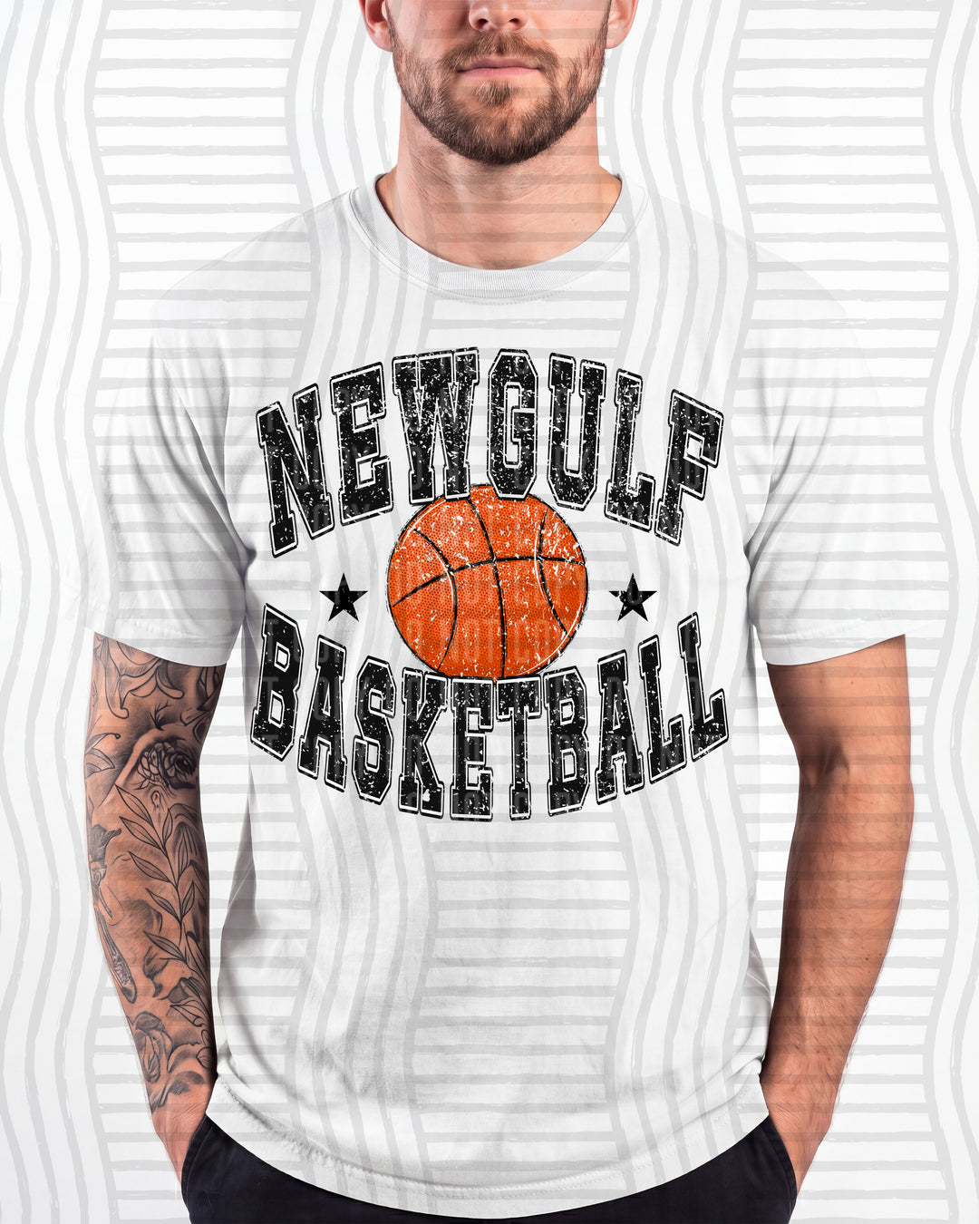 Newgulf Basketball Varsity Mascots DTF transfer
