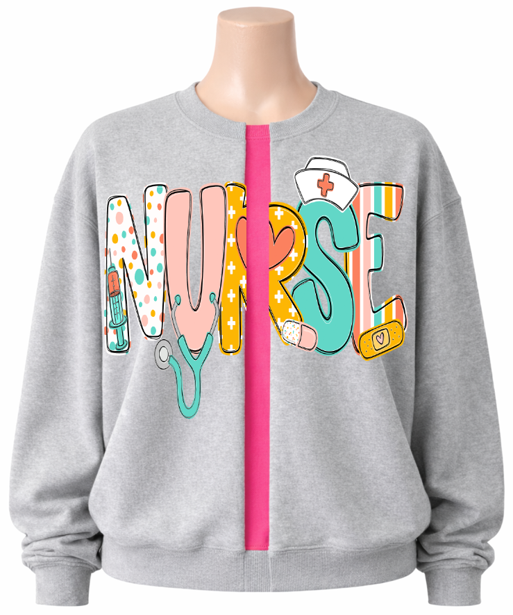 Nurse Occupation DTF transfer design