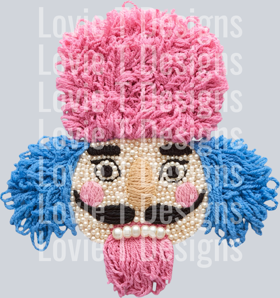 NUTCRACKER PINK BLUE PEARLS