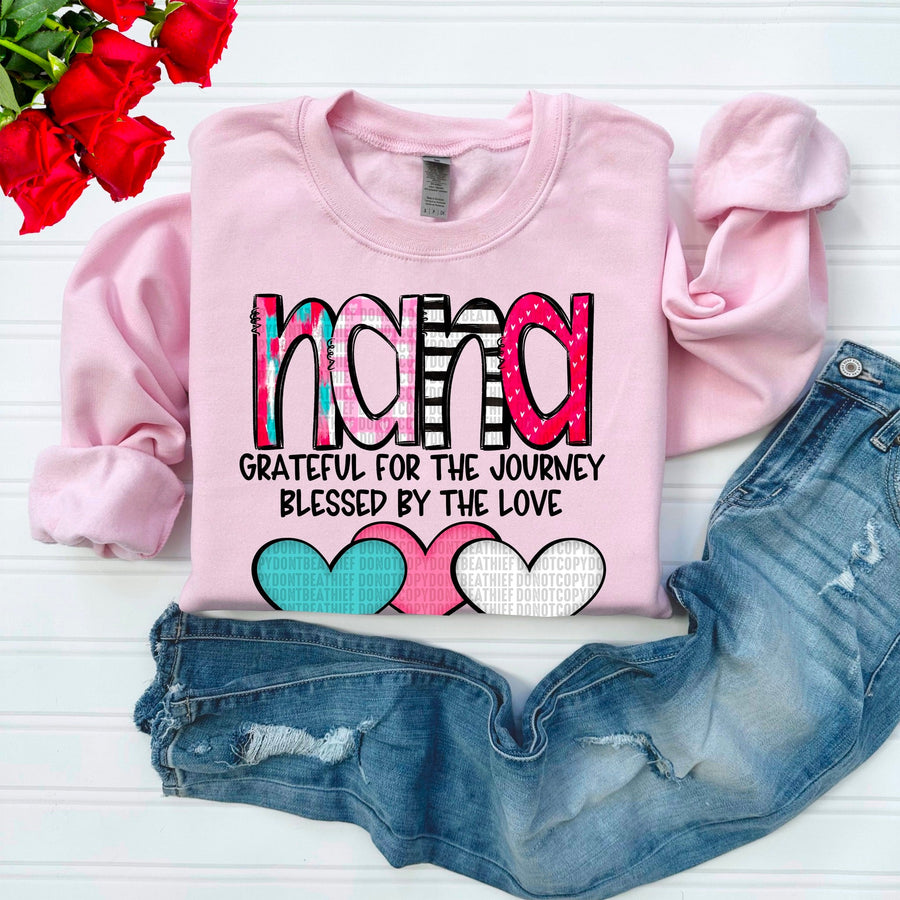 Nana Blessed by the Love-[DTF Transfer]-Lovie T Designs