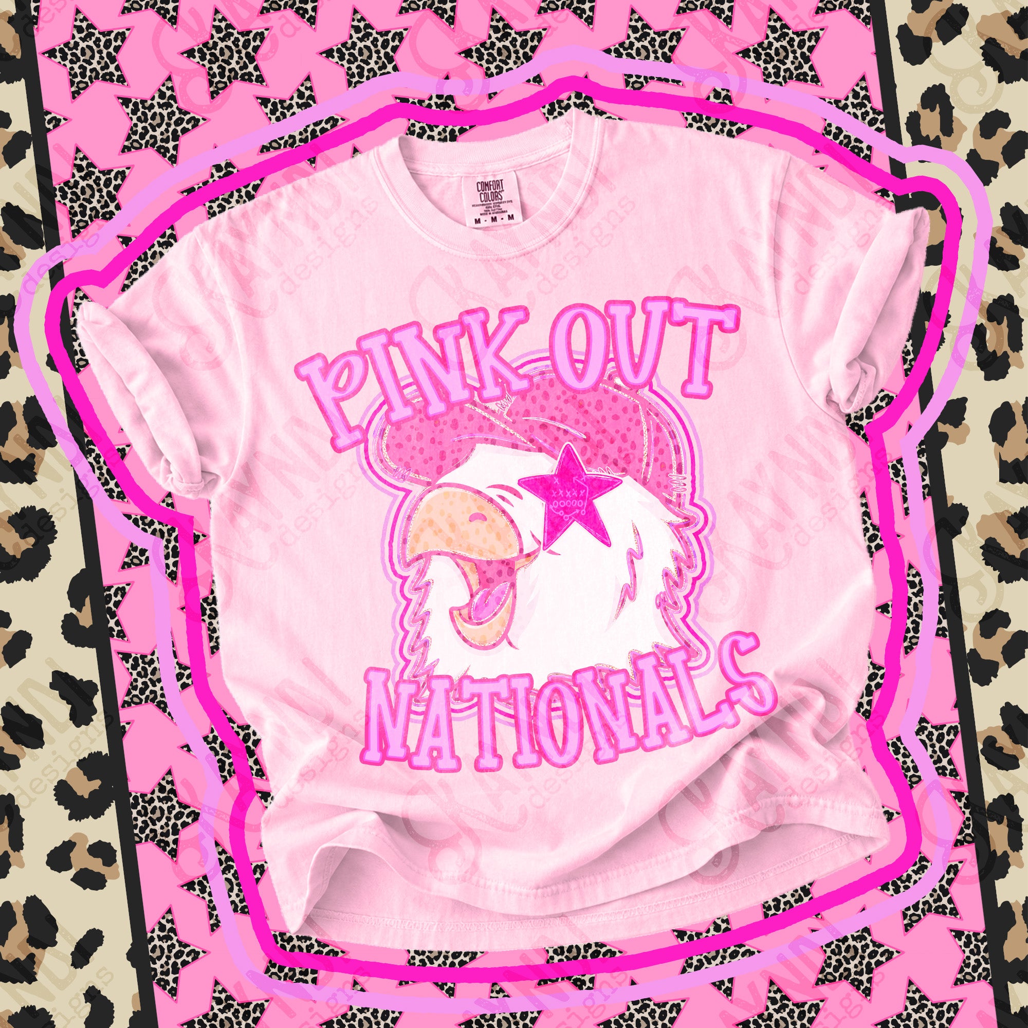 Pink Out Mascots Nationals mockup