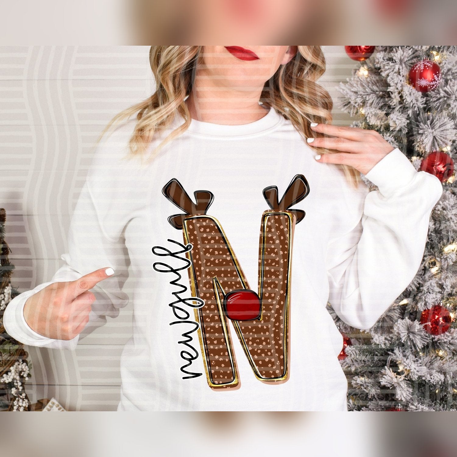 Deer Antler Initial Mascots Newgulf design