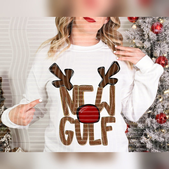 Newgulf Deer Antler Mascots DTF transfer