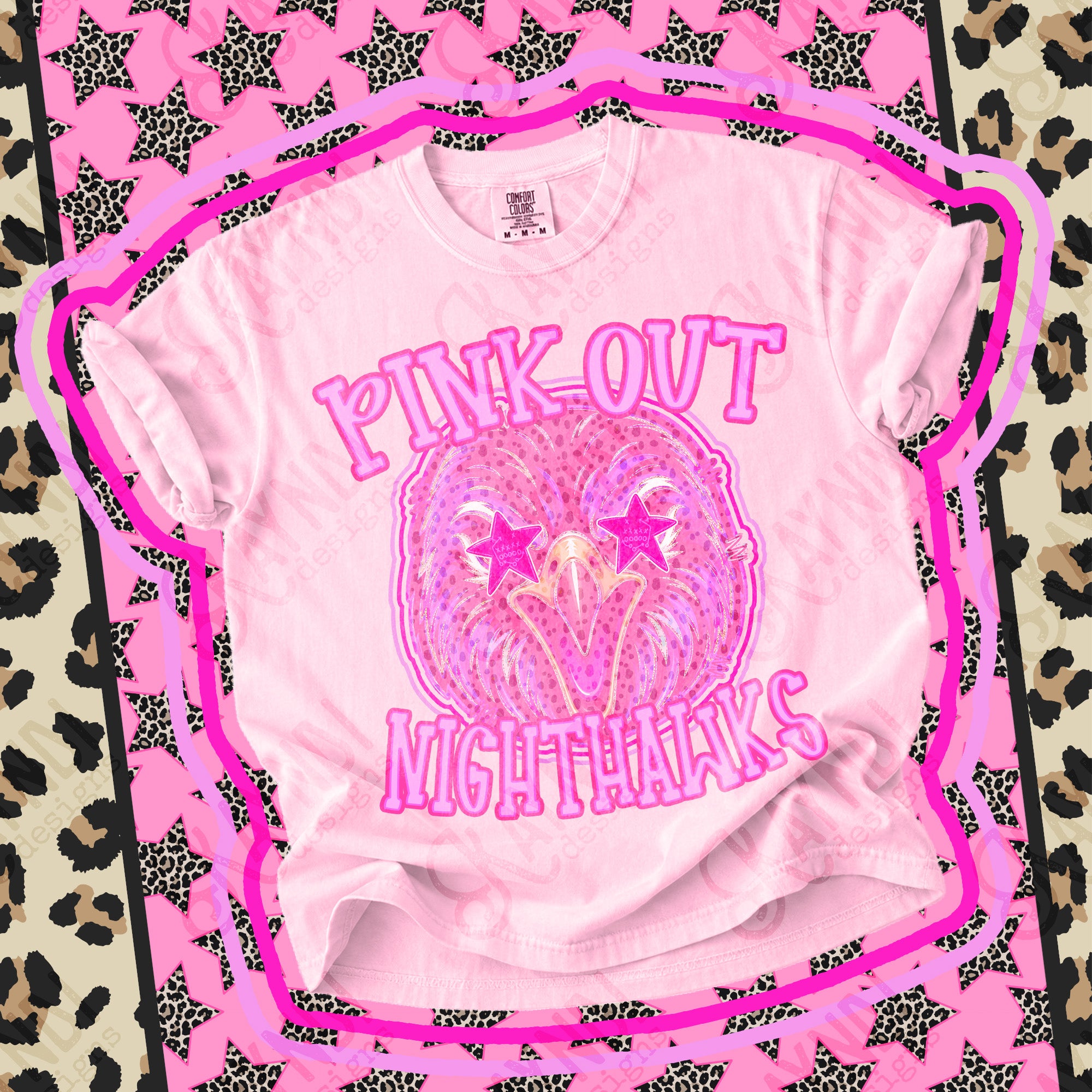 Pink Out Mascots Nighthawks 4 mockup
