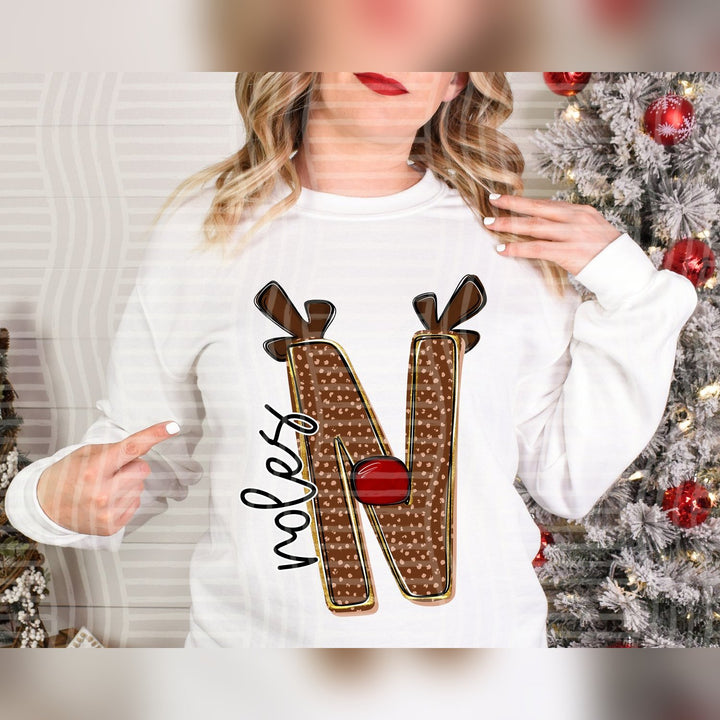 Noles Deer Antler Initial Mascots DTF transfer