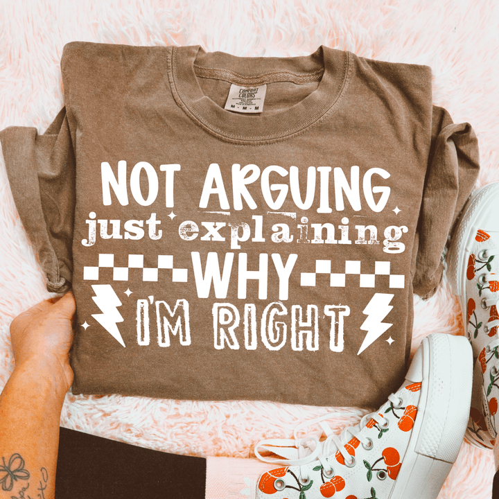 NOT ARGUING WHITE