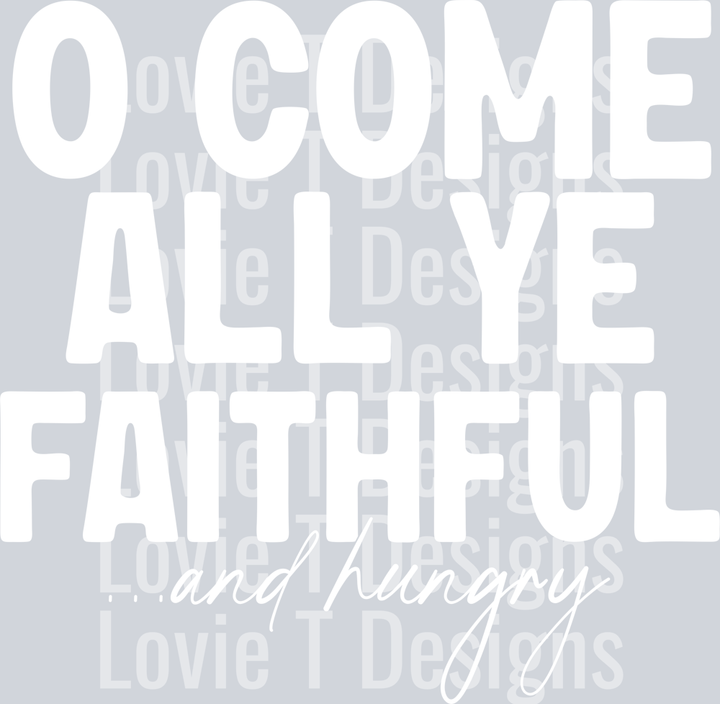 O Come All Ye Faithful White