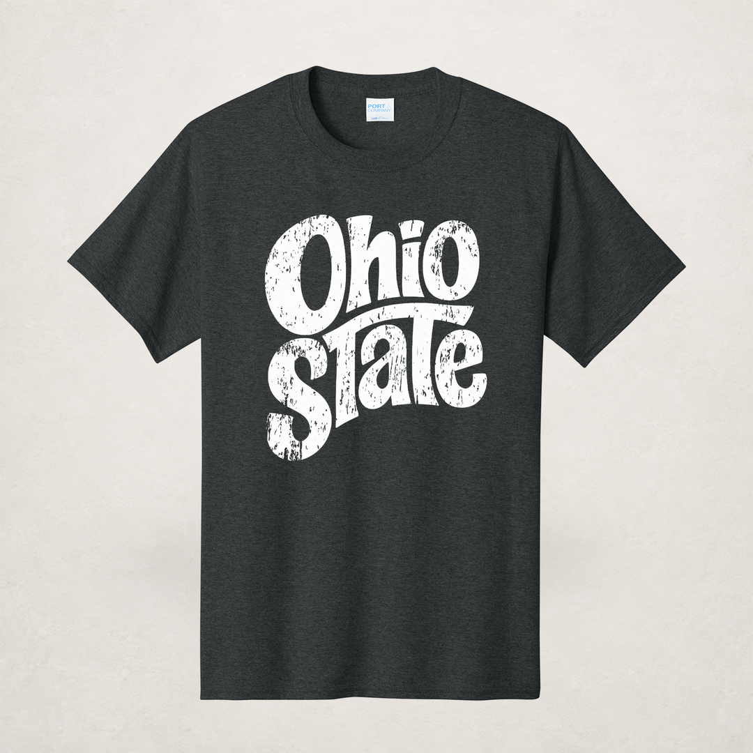 $8 Black Heather Tee – Upload Your Design