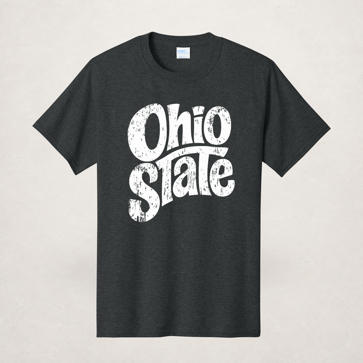 $8 Black Heather Tee – Upload Your Design