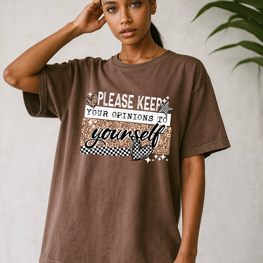 OPINIONS TO YOURSELF WHITE
