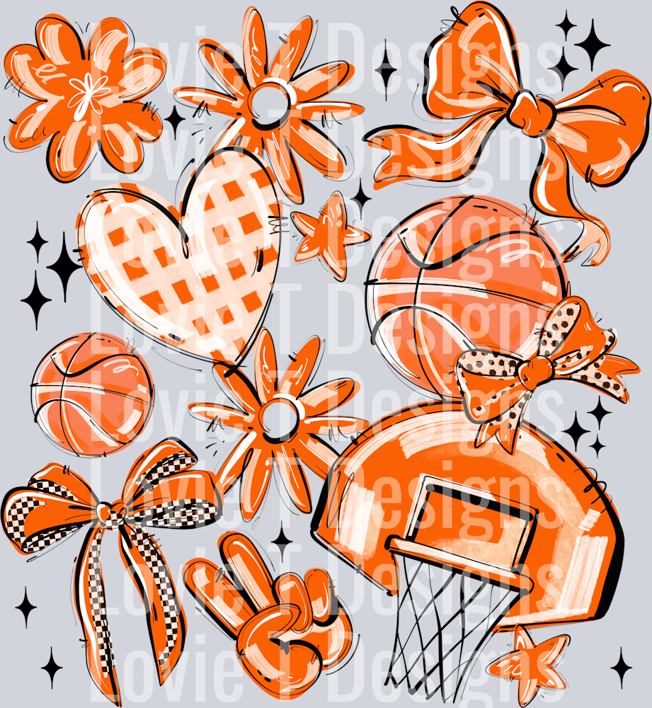ORANGE PLAY BALL BASKETBALL COLLAGE