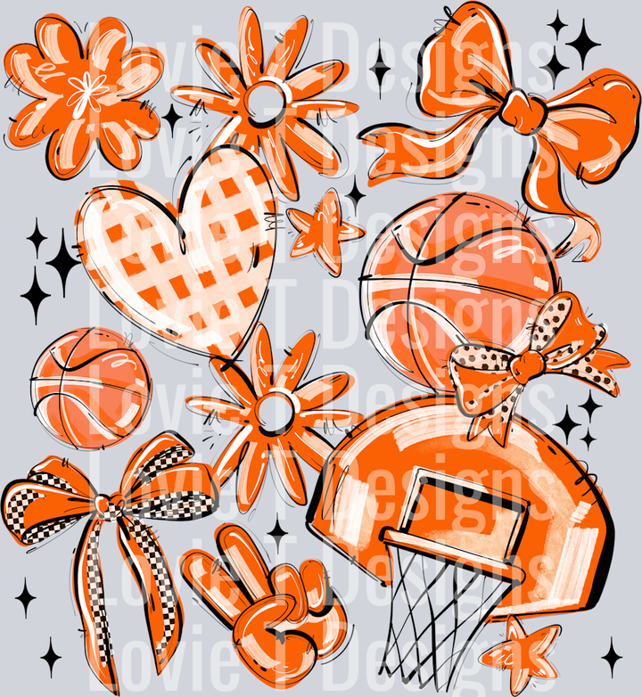 ORANGE PLAY BALL BASKETBALL COLLAGE