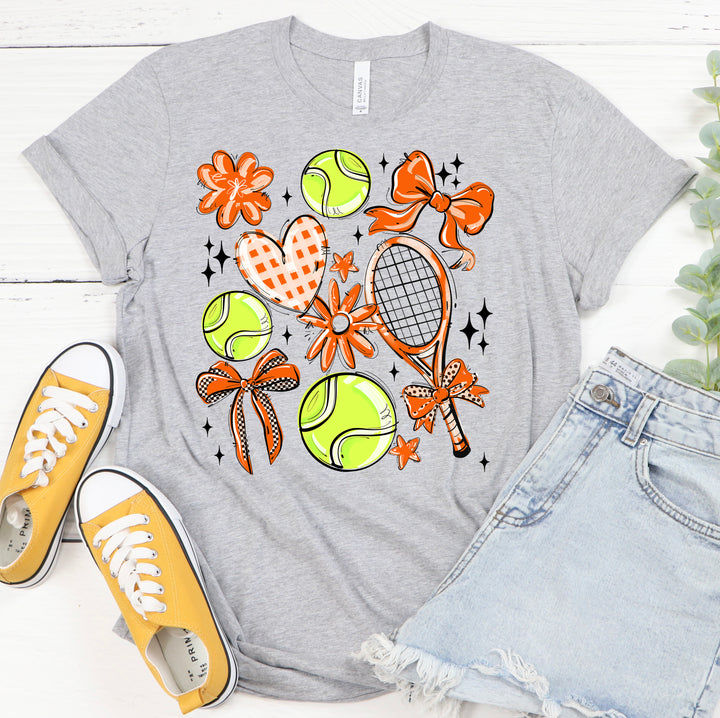 ORANGE PLAY BALL TENNIS COLLAGE