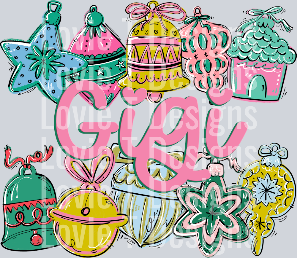 ORNAMENT NAME FRAME GIGI