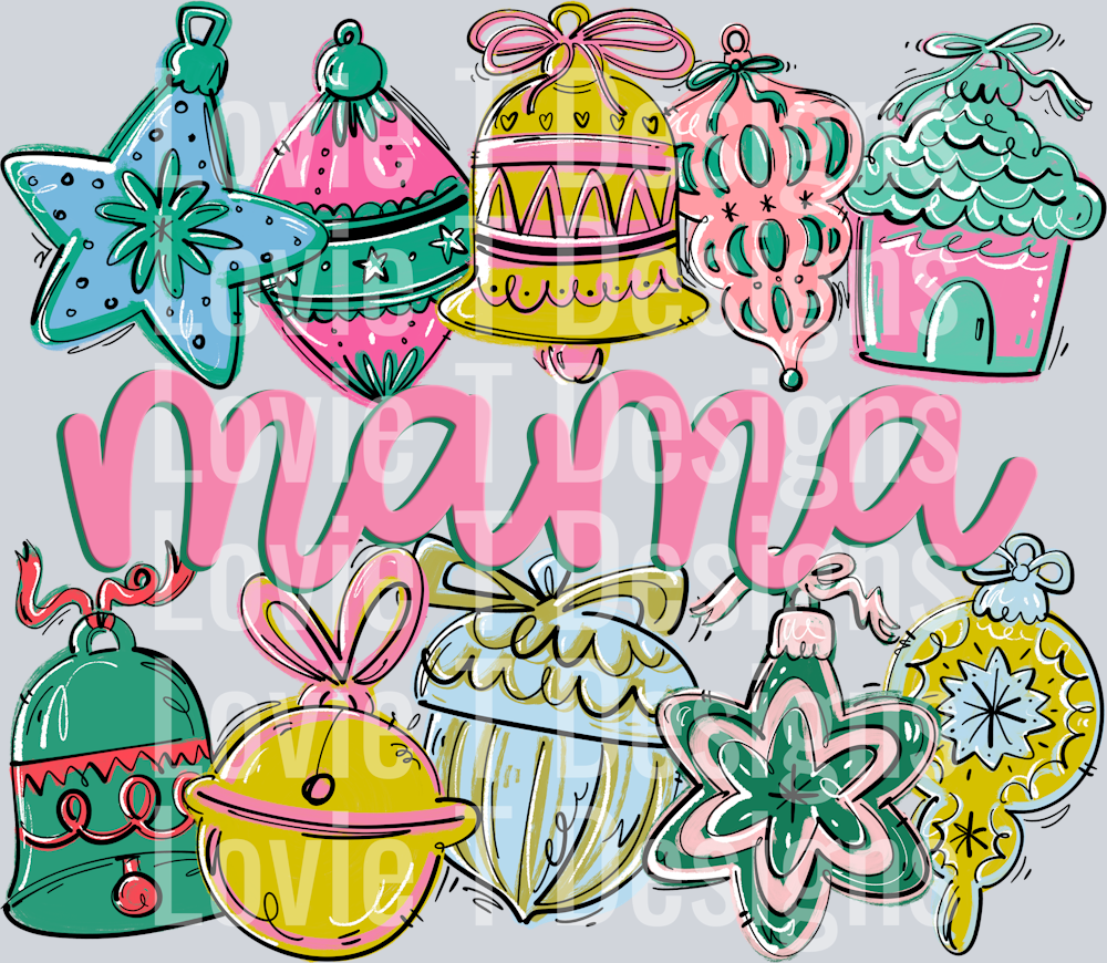 ORNAMENT NAME FRAME MAMA