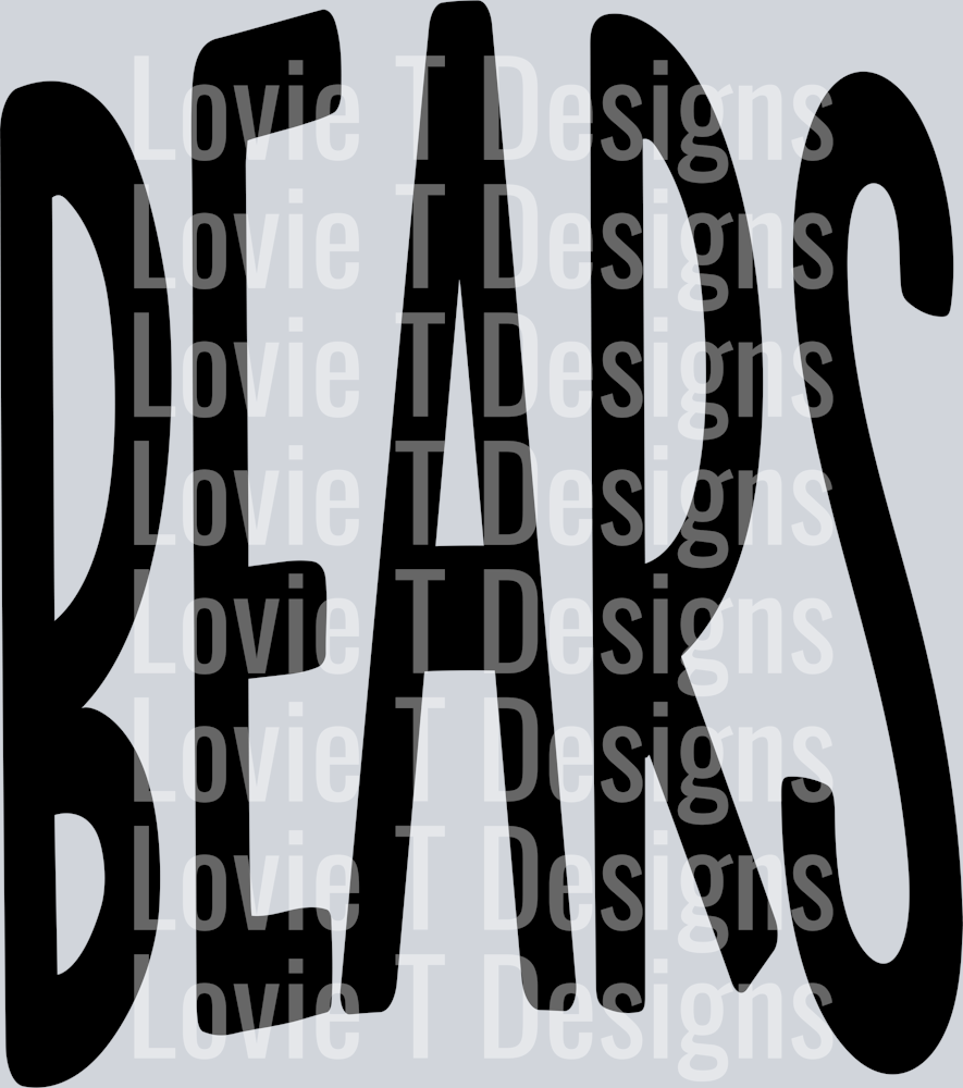 OVERSIZED MASCOTS BEARS BLACK