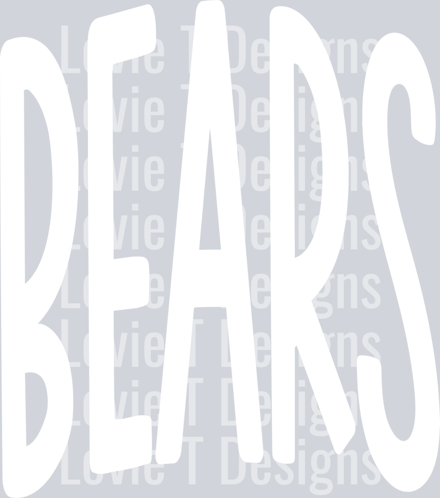 OVERSIZED MASCOTS BEARS WHITE