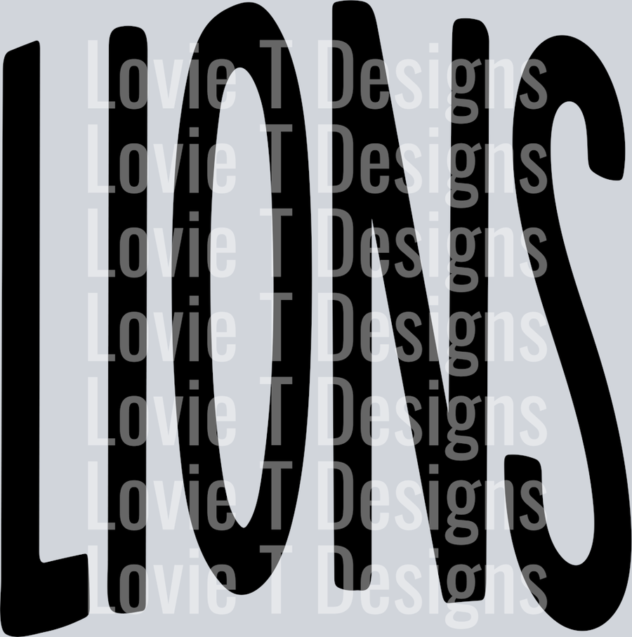 OVERSIZED MASCOTS LIONS BLACK