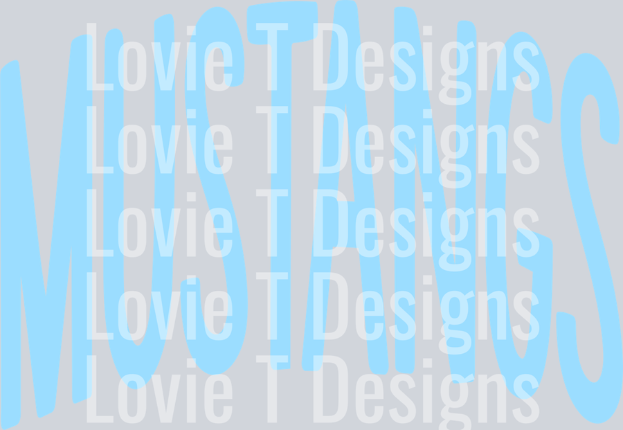 OVERSIZED MASCOTS MUSTANGS