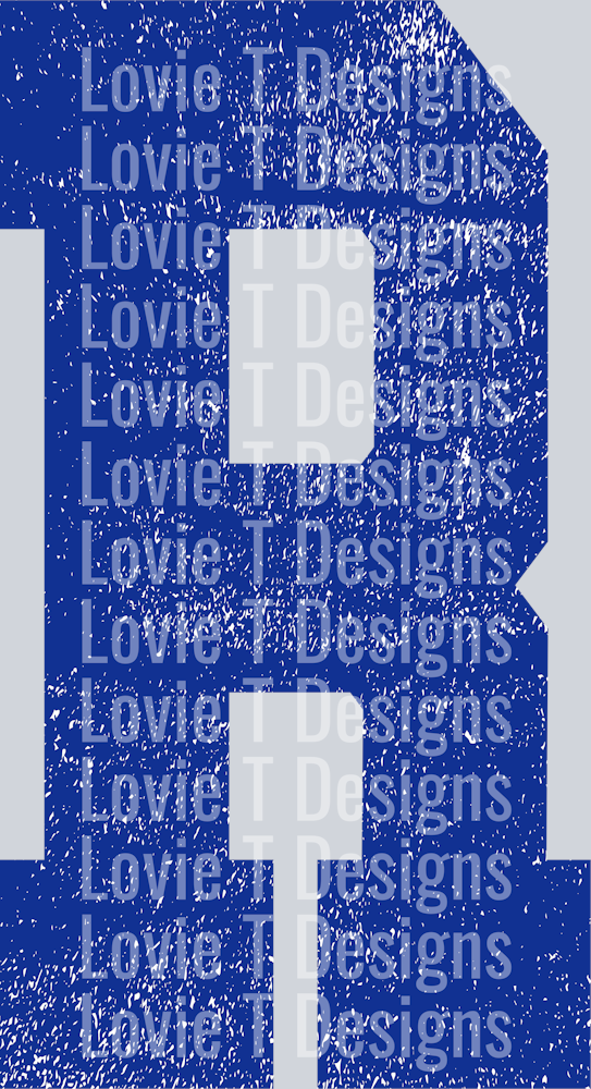OVERSIZED R ROYAL BLUE