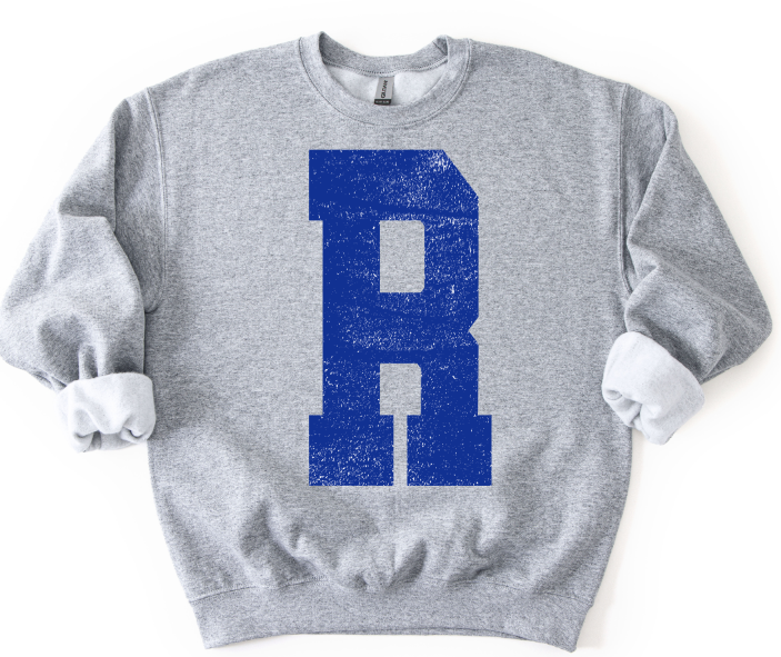 OVERSIZED R ROYAL BLUE