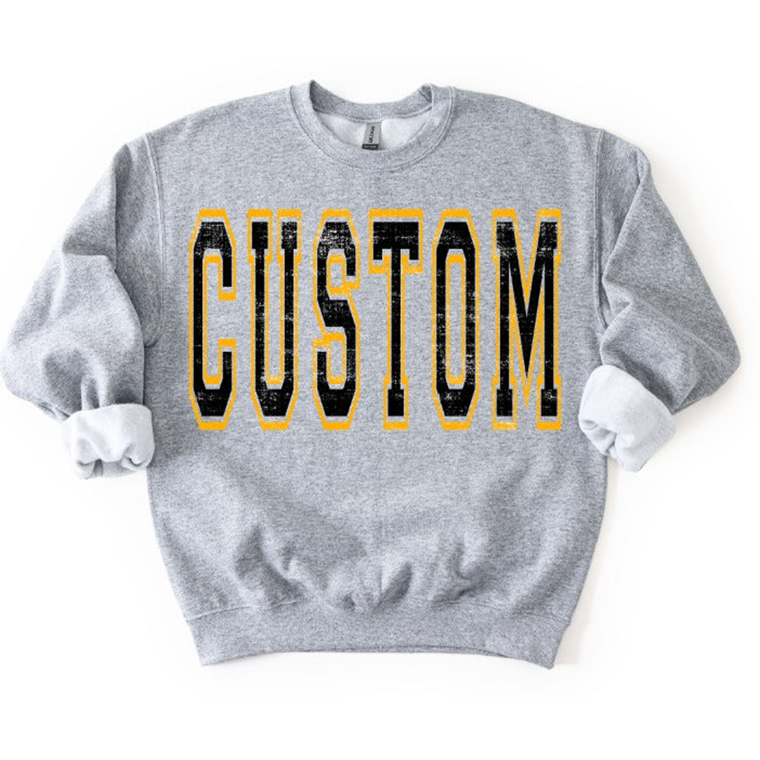 Oversized Varsity Style – DTF Transfer