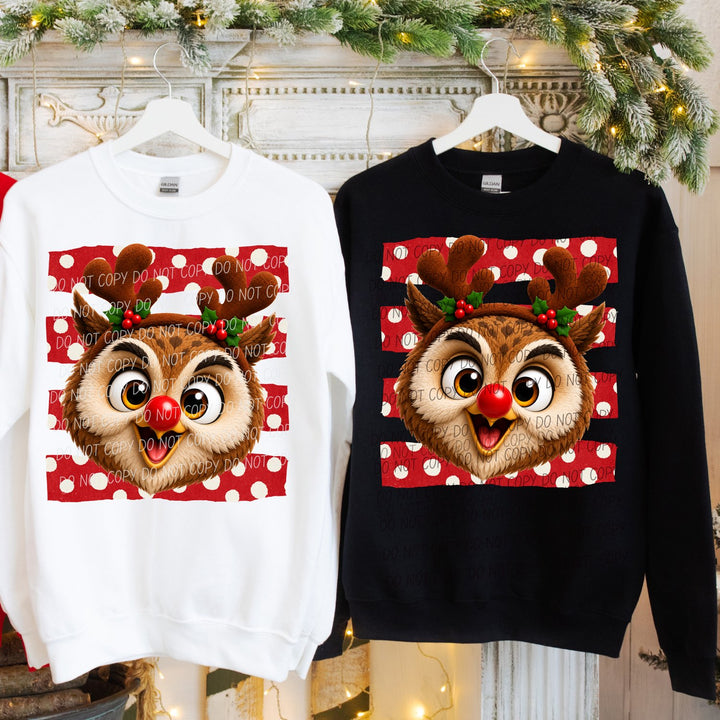 Owl Reindeer Spirit Mascots DTF transfer
