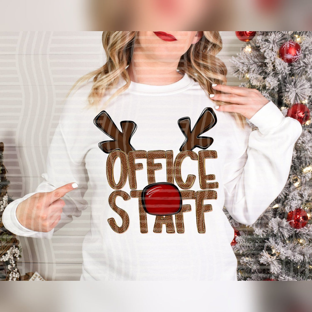 Office Staff Deer Antler School Staff DTF transfer