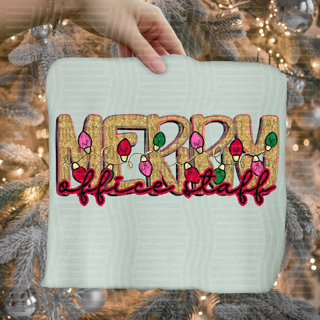 Office Staff Merry Lights School Staff DTF transfer