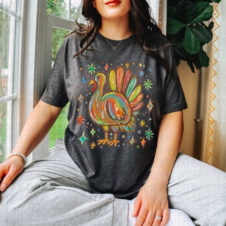 OIL PASTEL TURKEY STARS TRADITIONAL