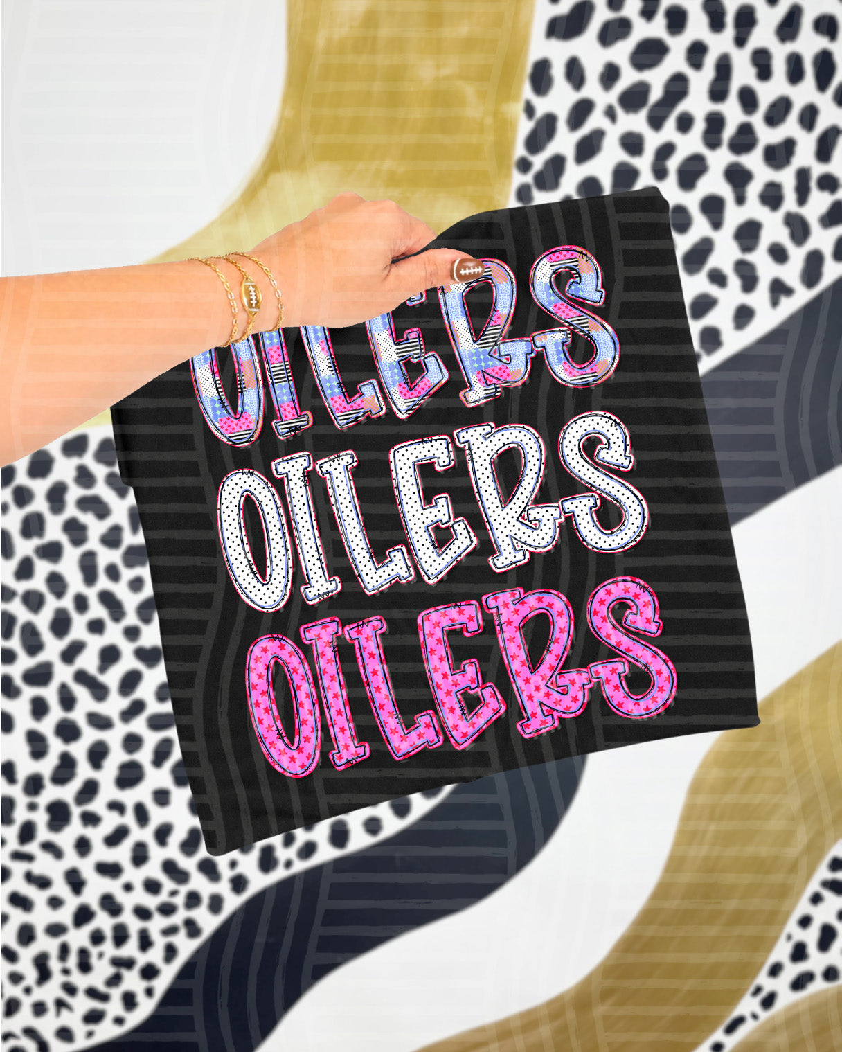 Dolly Tri Stacked Mascots Oilers design