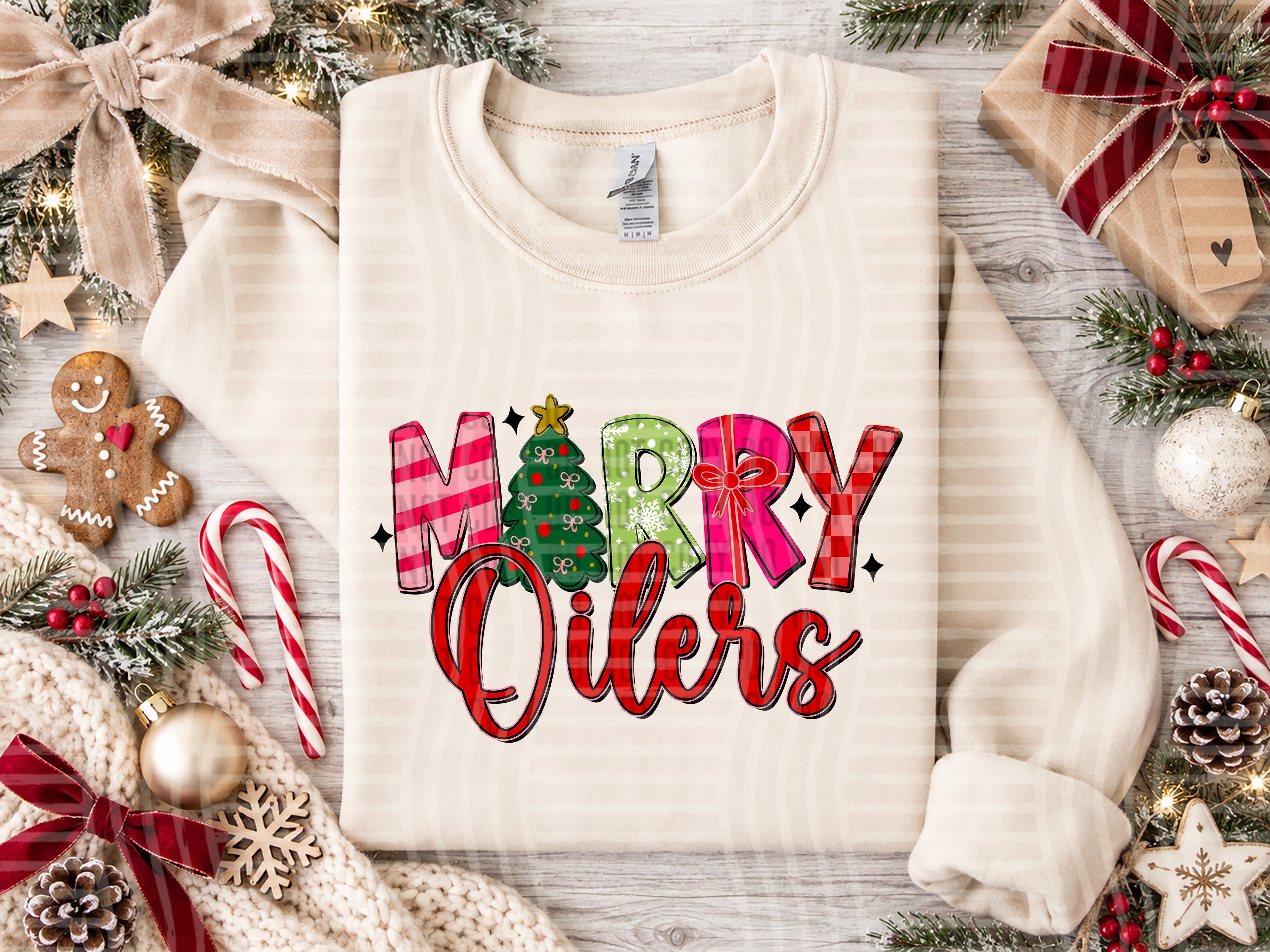 Merry Mascots Oilers design
