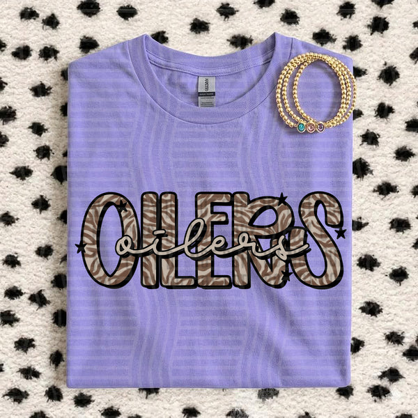 Zebra Mascots Oilers design