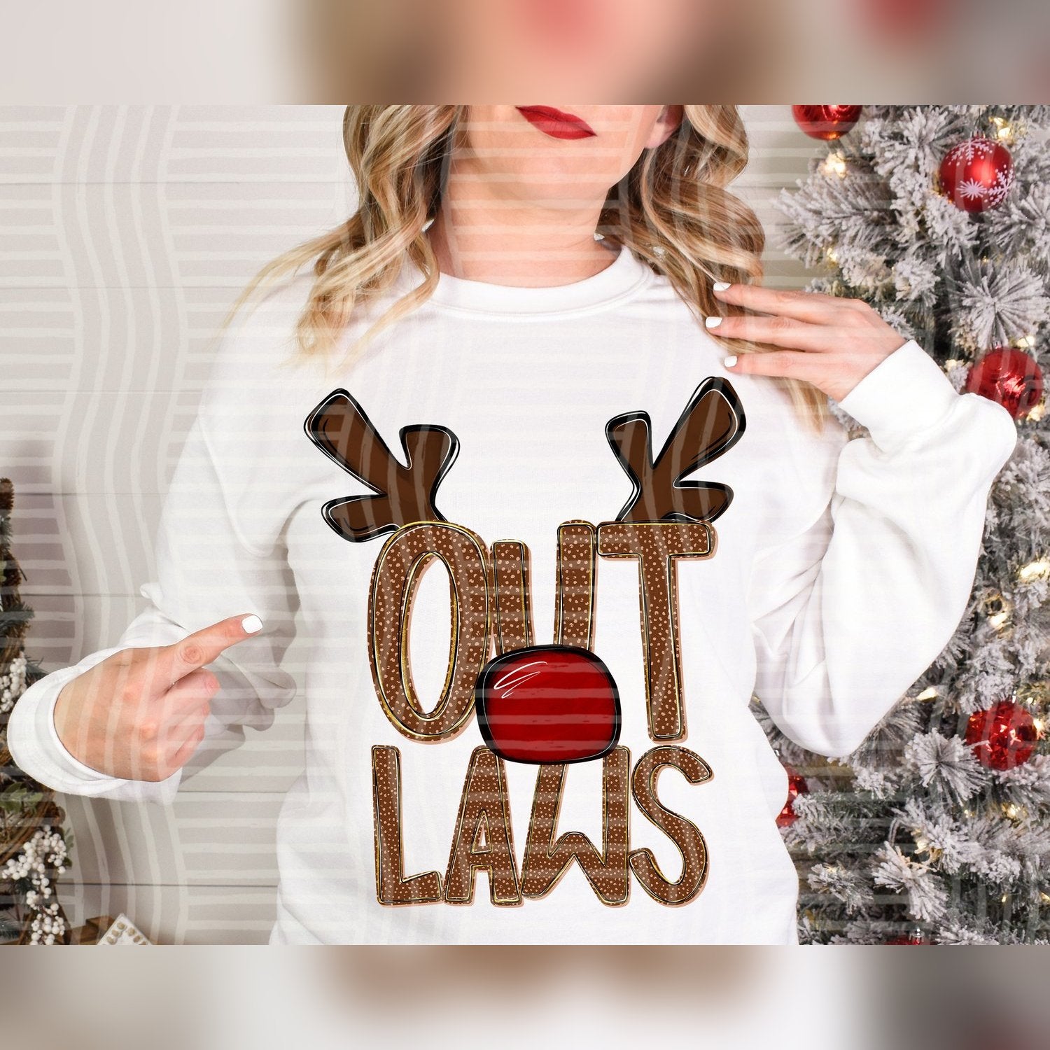Deer Antler Mascots Outlaws design